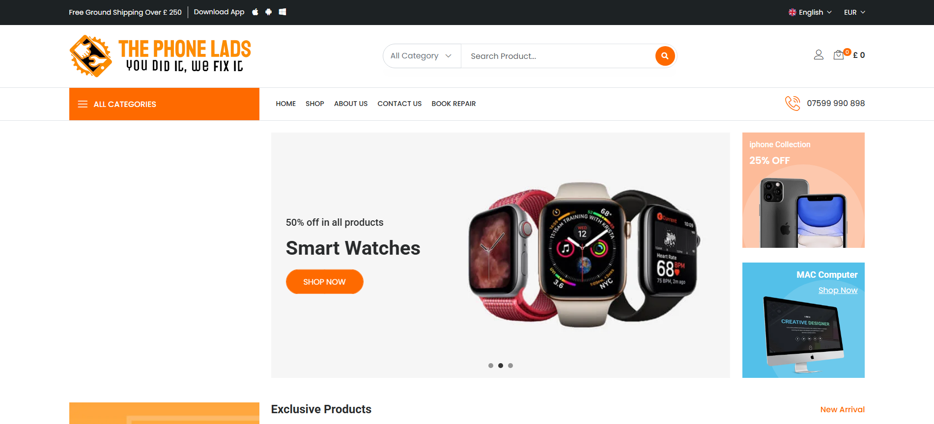The Phone Lads — Mobile Accessories & Repair Ecommerce